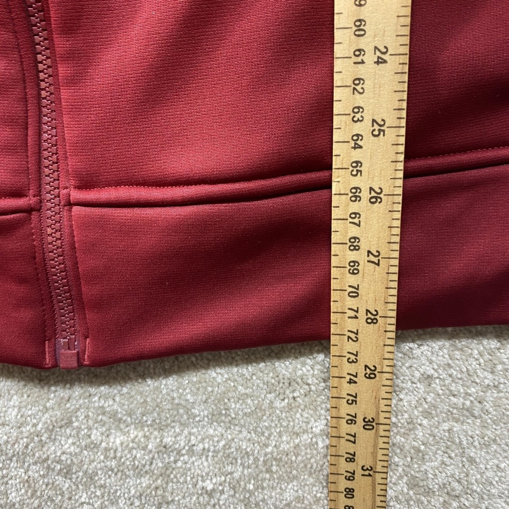 Under Armour Track Jacket Mens Medium Maroon Storm ColdGear Full Zip Performance - Picture 5 of 8
